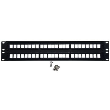 Blank 48 Port Rack Mount Patch Panel 2u