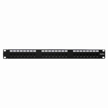 Cat6a Patch Panel 24 Port 110 Horizontal Rack Mount