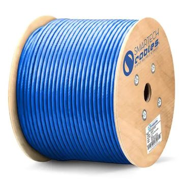 Bulk Cat6a Riser Ethernet Pure Copper Cable 1000ft Wooden Spool