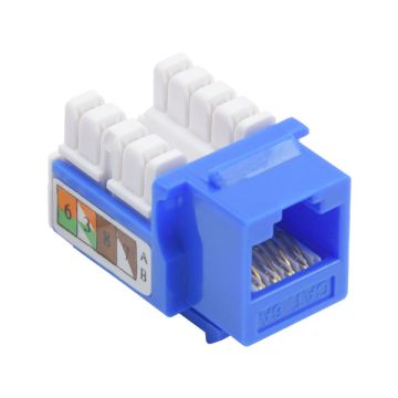 Cat6a Rj45 keystone Jack 90-Degree UTP Punch Down 110