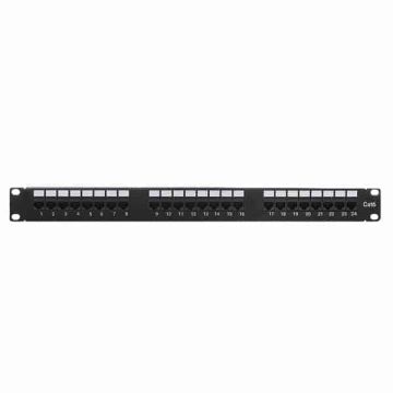 Patch Panel 24 Port Cat6 110 Horizontal Rack Mount