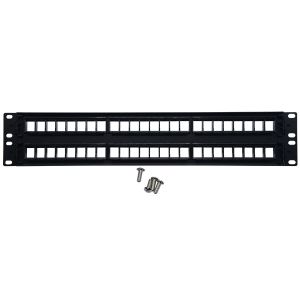 Blank 48 Port Rack Mount Patch Panel 2u