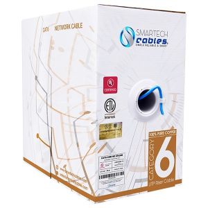 Cat6 Riser Bare Copper 550 Mhz 23 Awg ETL UL Listed And TAA-compliant Cable