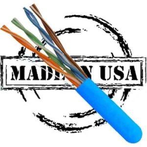 ETL/UL Listed Cat6 Pure Copper Plenum Cable CMP Rated UTP Pull Box Blue