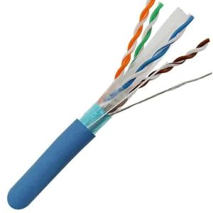 CAT6A Riser Shielded ETL Listed (F/UTP), 23AWG Solid-Bare Copper Cable 1000ft Spool