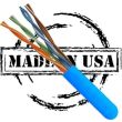 UL Listed Cat6 Pure Copper Plenum Cable CMP Rated UTP Pull Box Blue