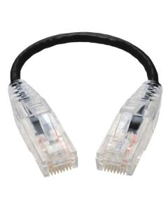 Slim Bare Copper Cat6 Patch Cable 6 Inch