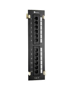 Cat6 Patch Panel 12 Ports Vertical With Wall Mount Bracket