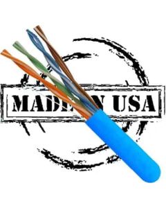 ETL/UL Listed Cat6 Pure Copper Plenum Cable CMP Rated UTP Pull Box Blue
