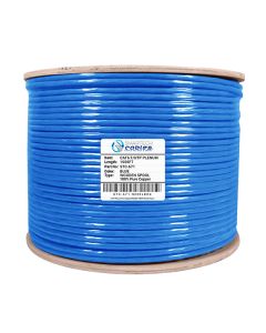 Cat6 Shielded Plenum Bare Copper Cable 550 MHz (CMP) F/UTP Wooden Spool