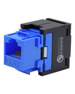 Cat6a Horizontal Keystone Jack UTP, Toolless 180 Degree
