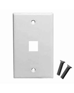Single Port Standard Face Plate for Keystone Jacks Pack of 10